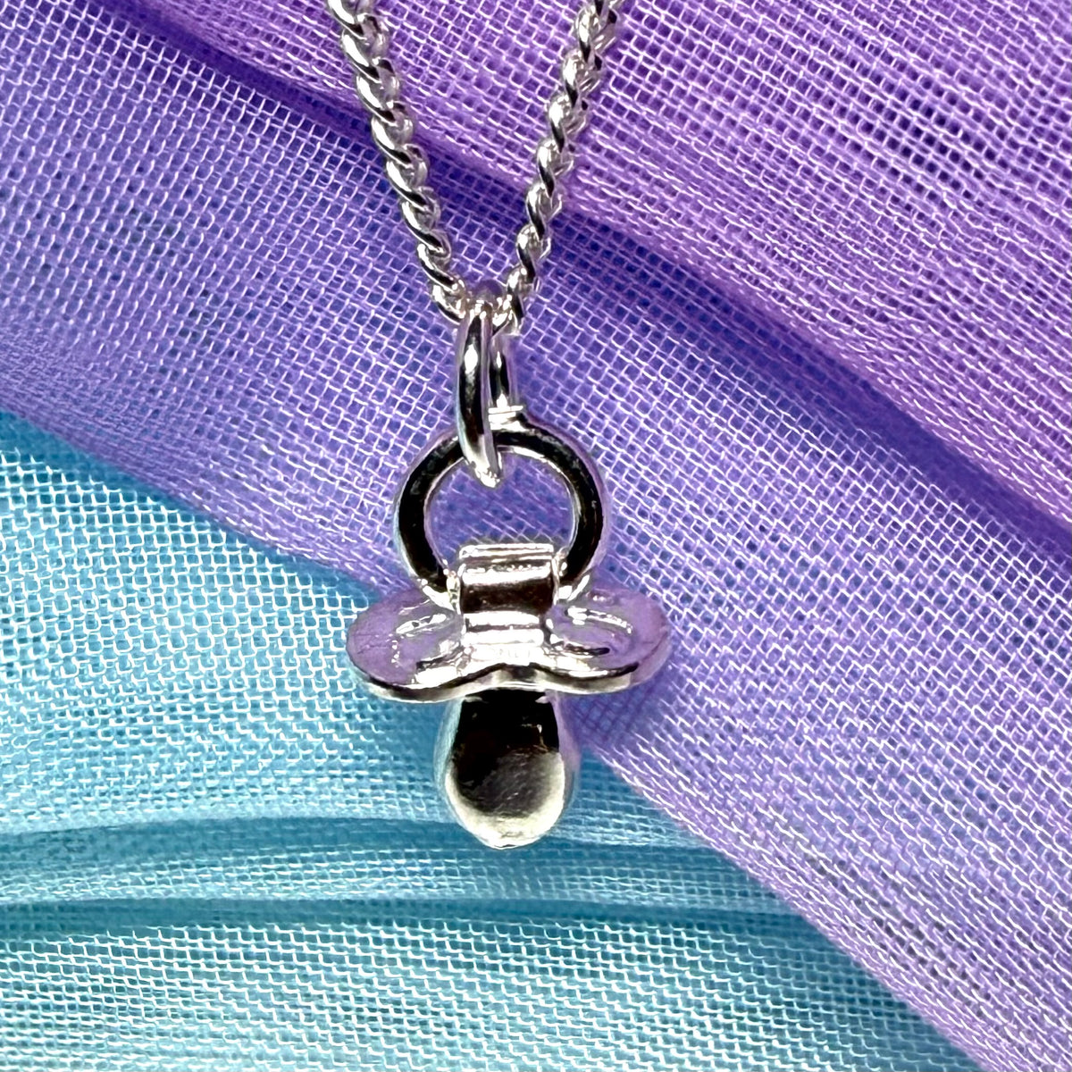 Dummy Charm Sterling Silver Necklace Pendant