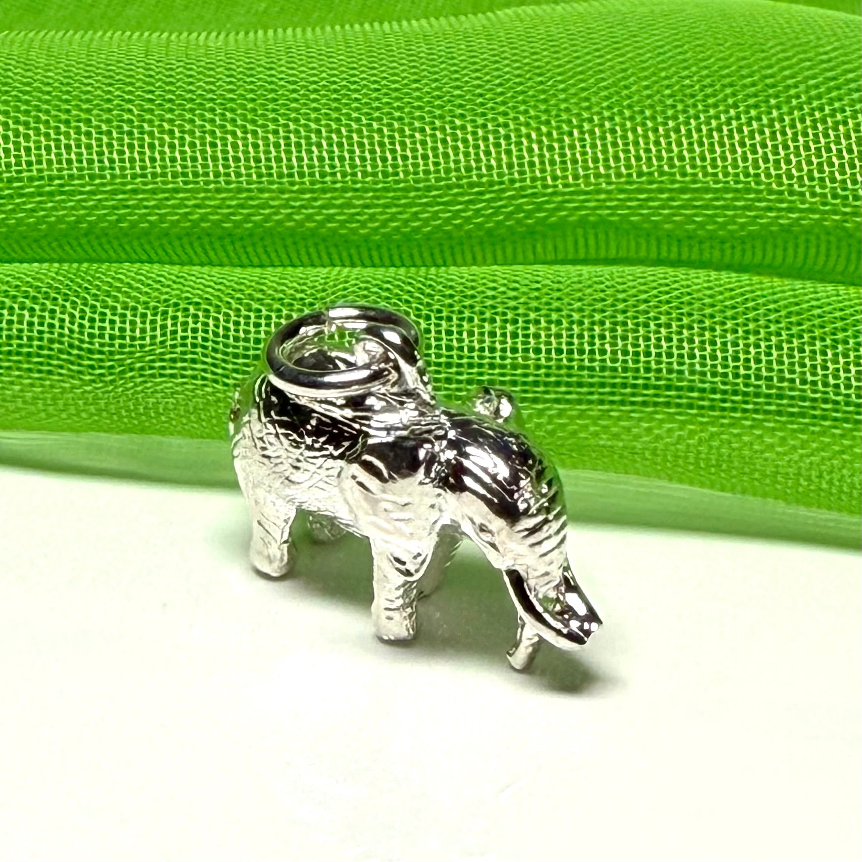 Elephant Charm Sterling Silver Charm