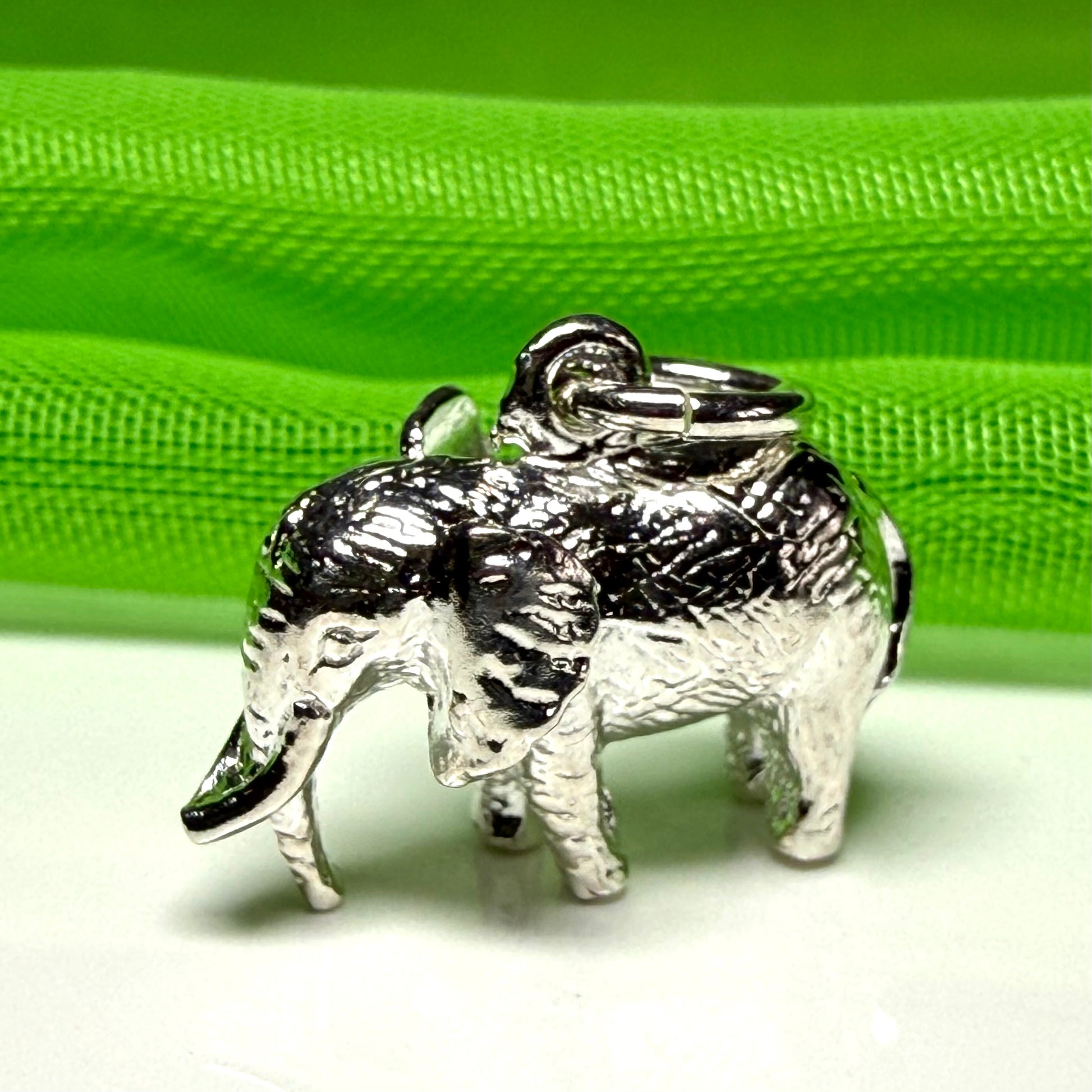 Elephant Charm Sterling Silver Charm