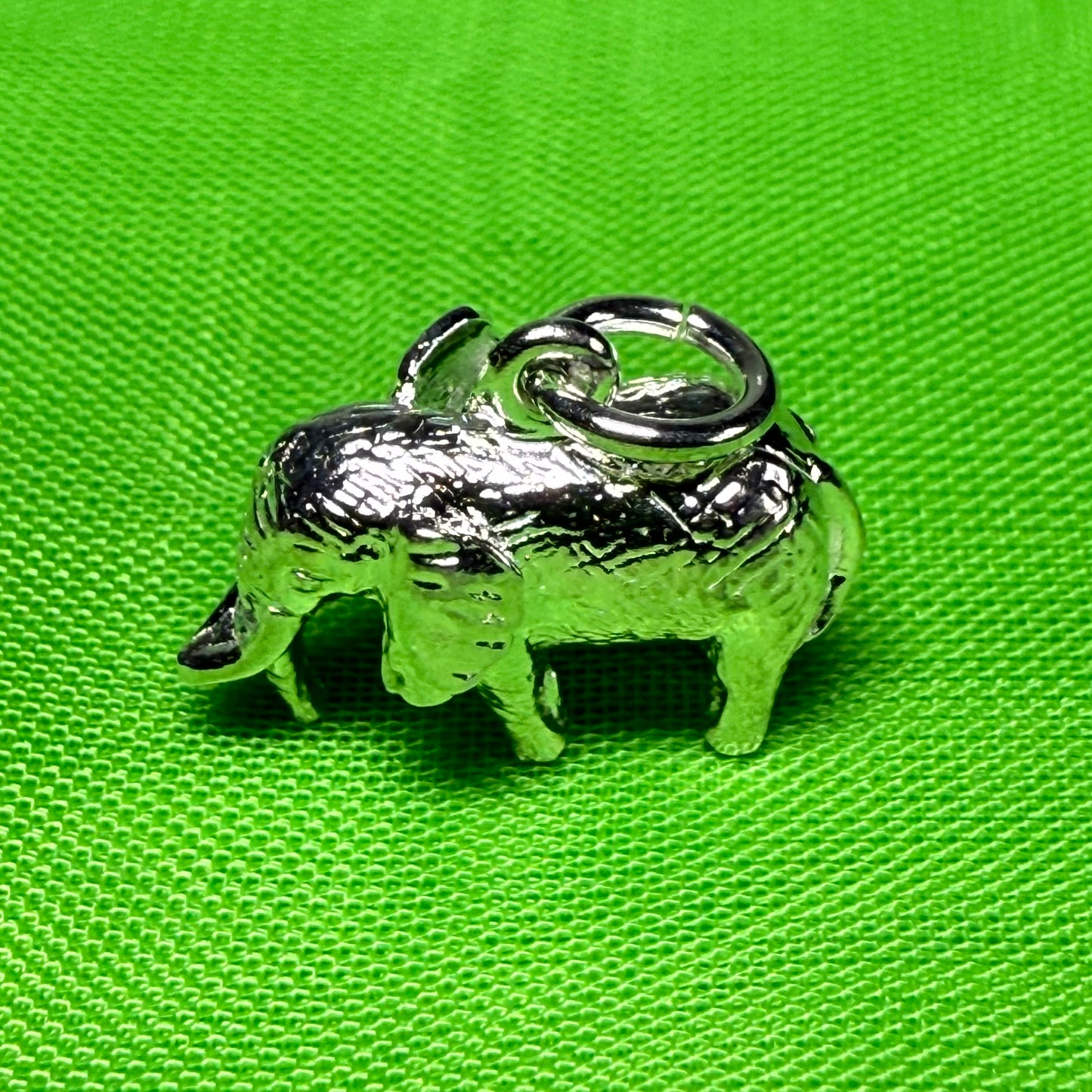 Elephant Charm Sterling Silver Charm