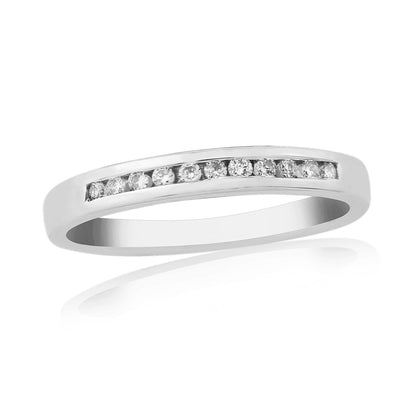 Eternity Ring Diamond White Gold Channel Set