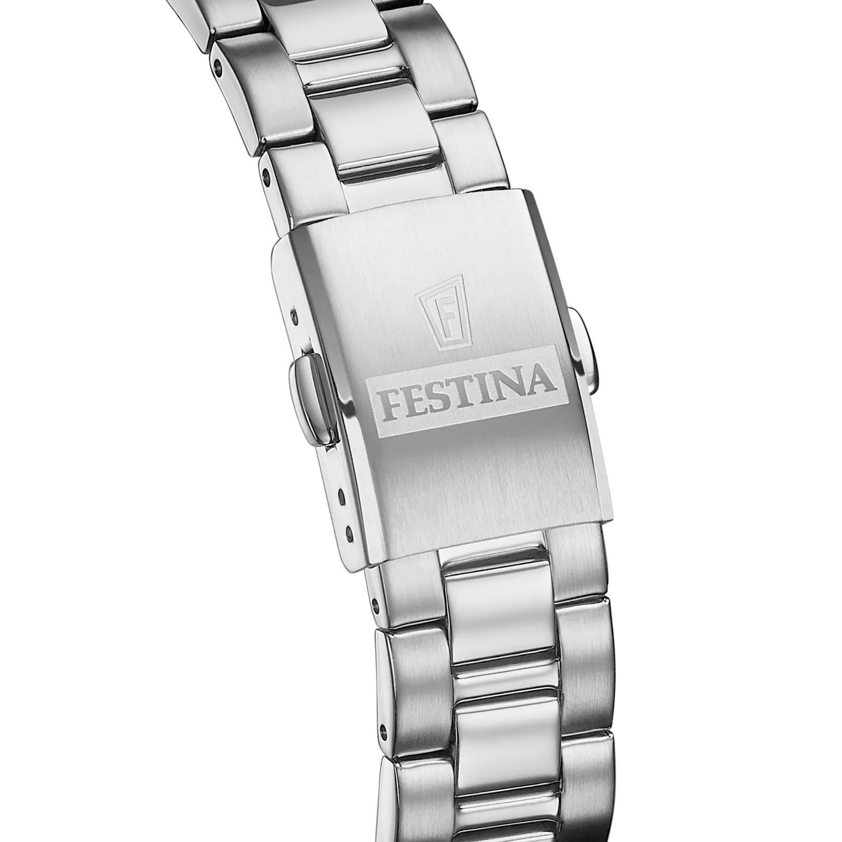 F20553/3 Festina Ladies Round Blue Dial Bracelet Watch clasp