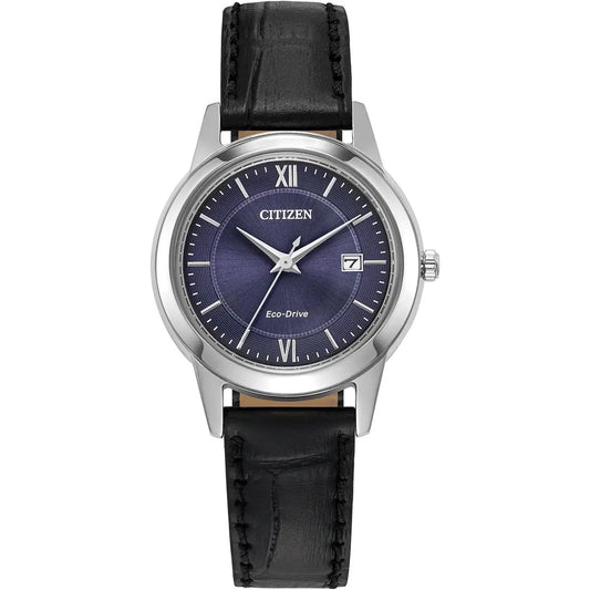 FE1087-01L Blue Citizen Watch Stainless Steel Eco-Drive Ladies Strap