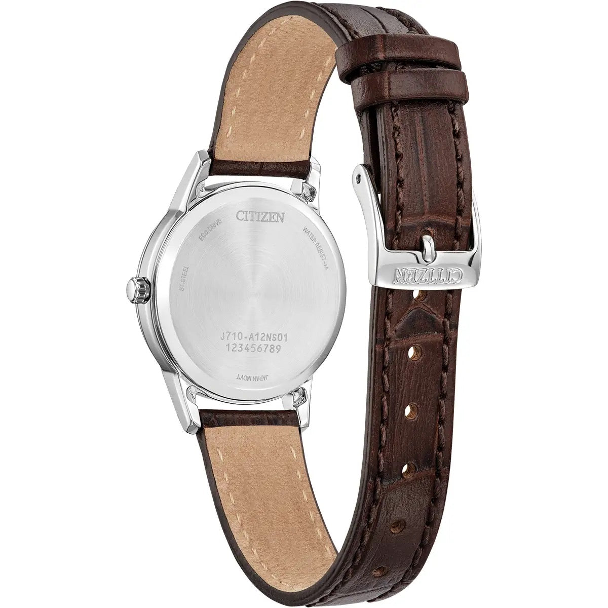 FE1087-28A Citizen Watch Stainless Steel Eco-Drive Ladies Strap