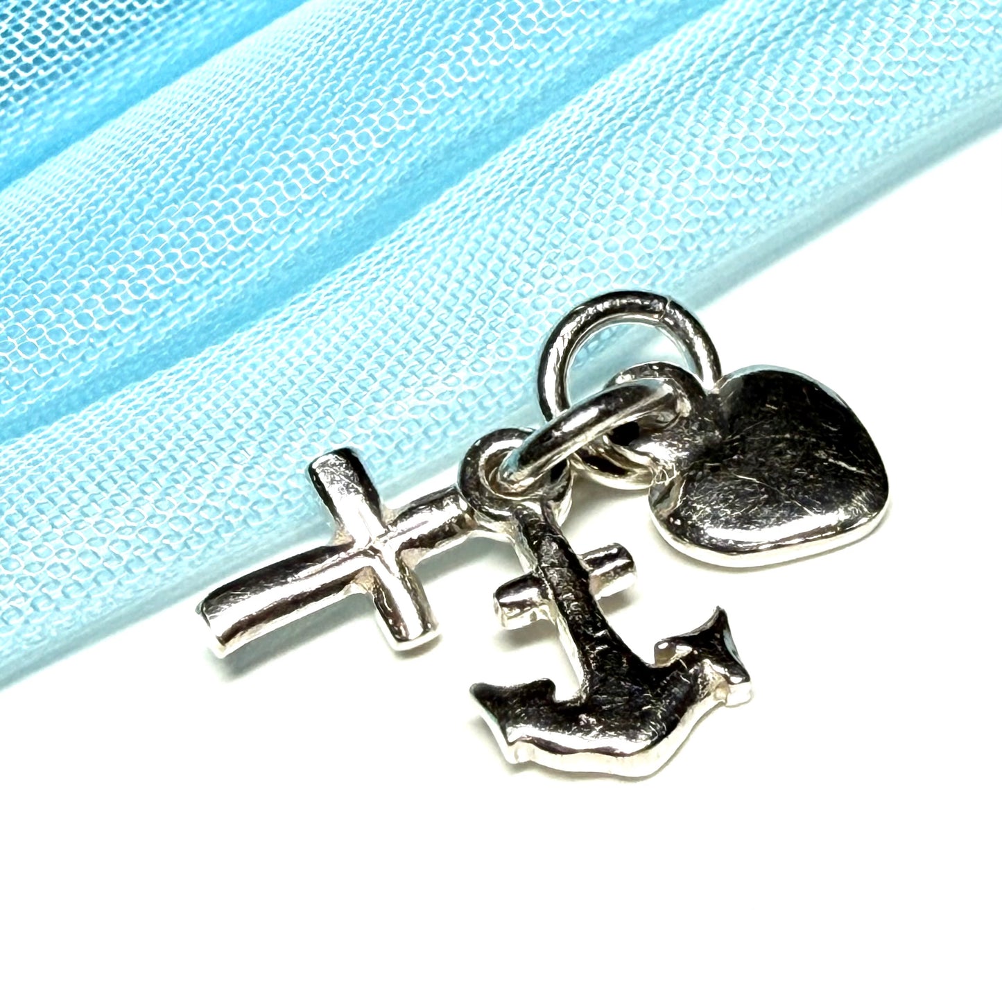 Faith Hope And Charity Sterling Silver Charm