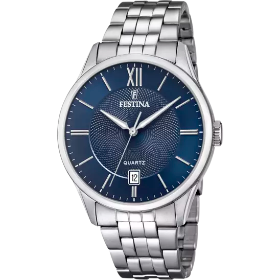 F20425/2 Festina Mens Blue Stainless Steel Round Bracelet Watch