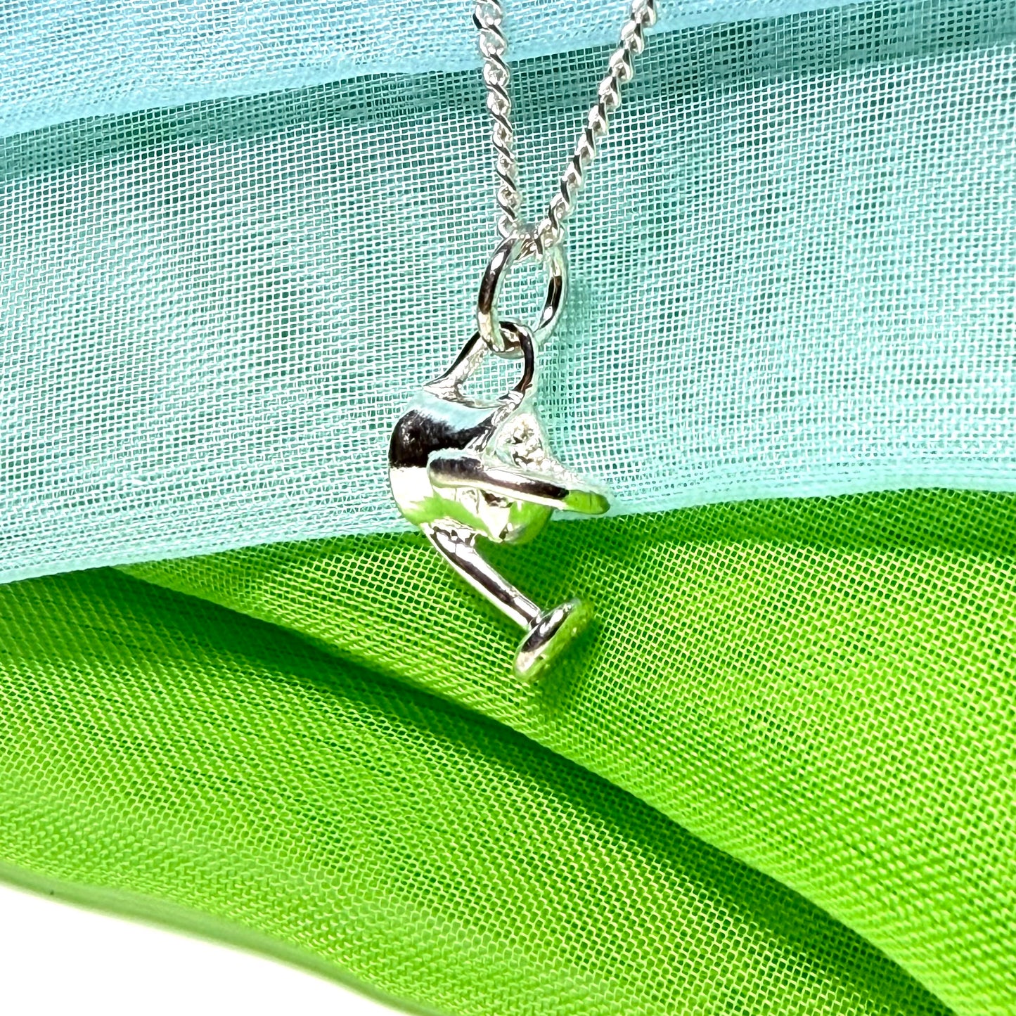 Gardening Necklace Solid Sterling Silver Watering Can Solid Pendant