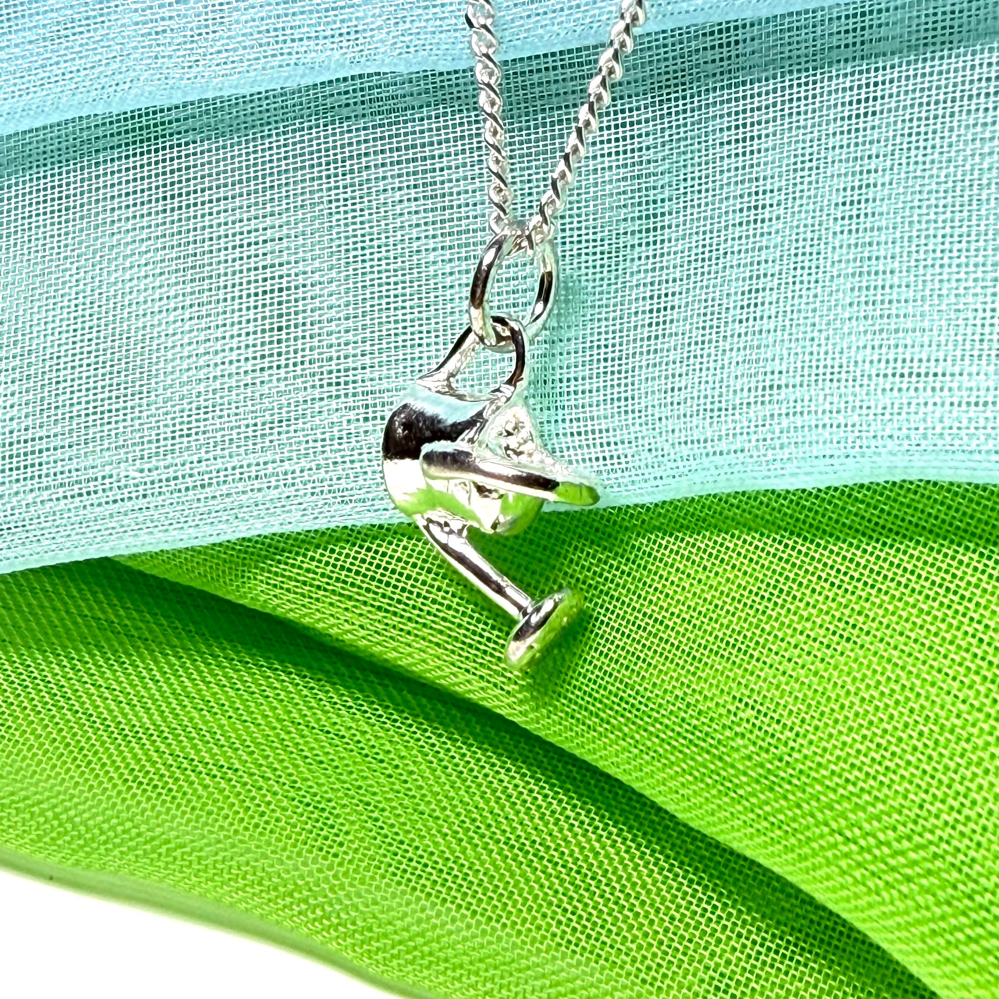 Gardening Necklace Solid Sterling Silver Watering Can Solid Pendant