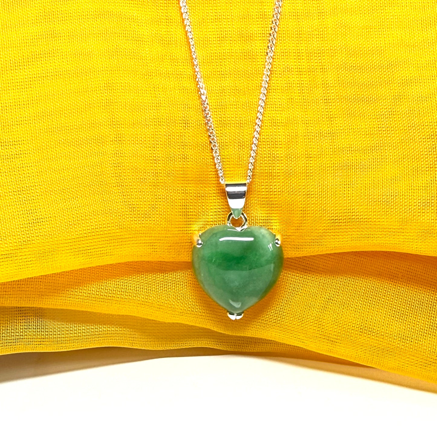 real green jade necklace