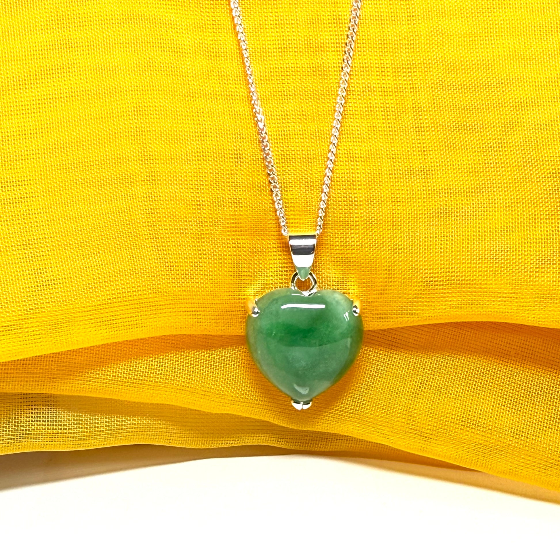 real green jade necklace