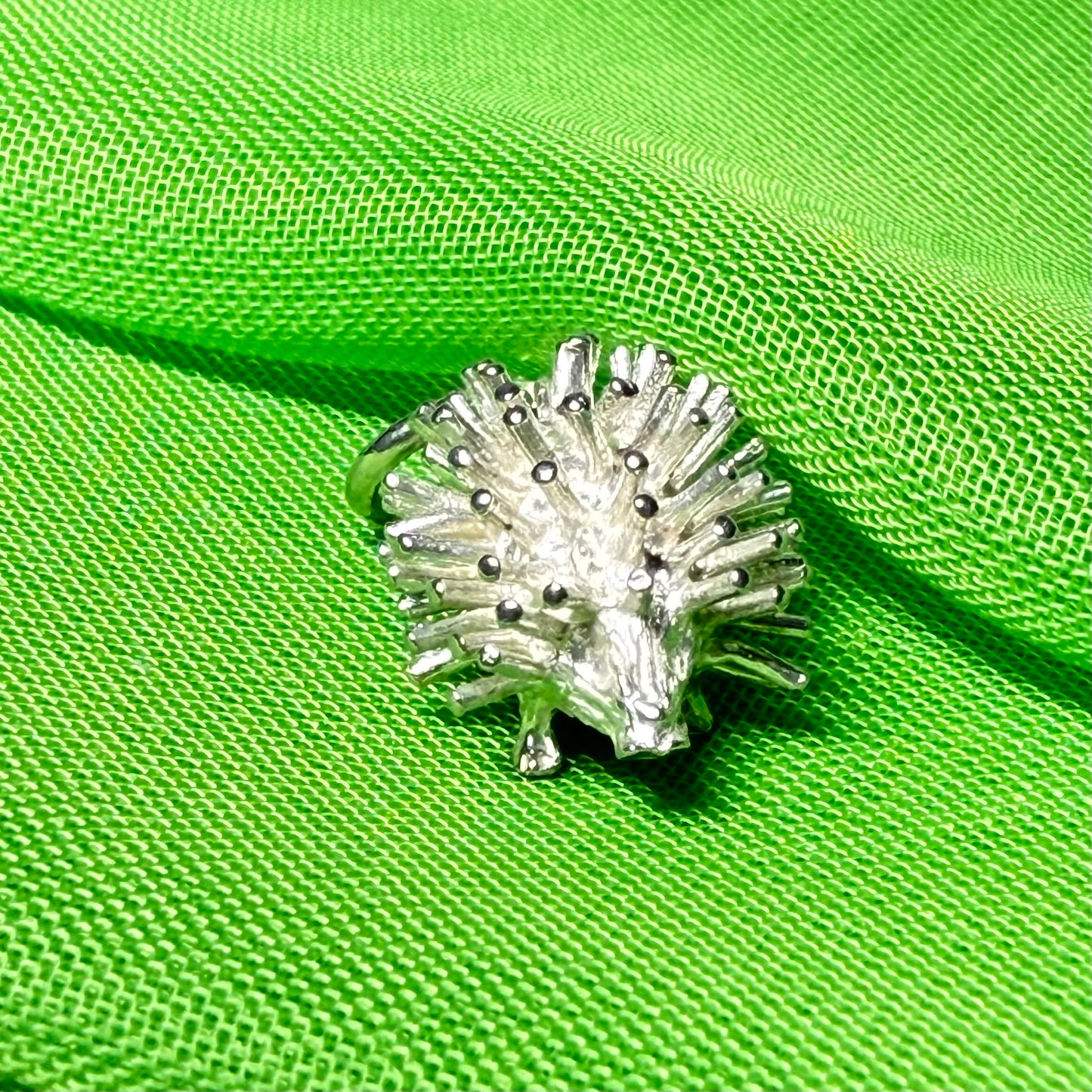 Hedgehog Charm Sterling Silver Charm