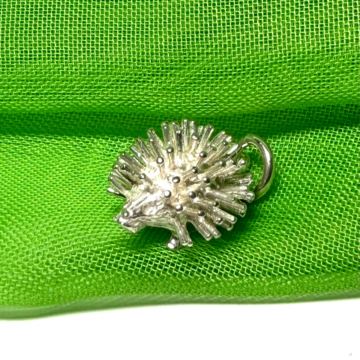 Hedgehog Charm Sterling Silver Charm