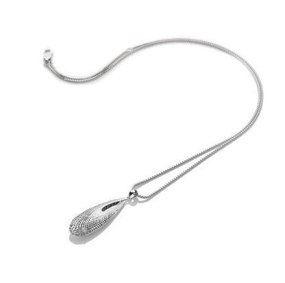 Hot Diamonds Sterling Silver Quest Filigree Teardrop Necklace DP831