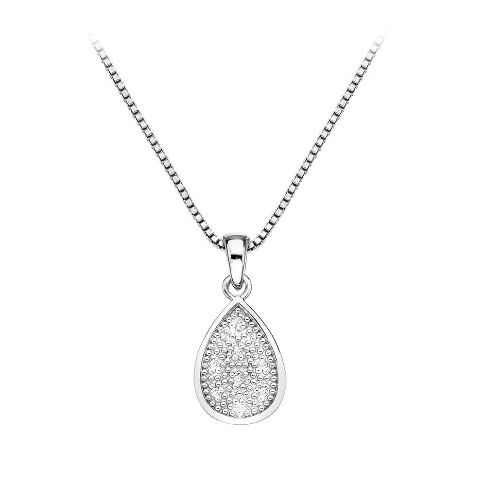 Hot Diamonds Sterling Silver Stargazer Teardrop necklace DP541
