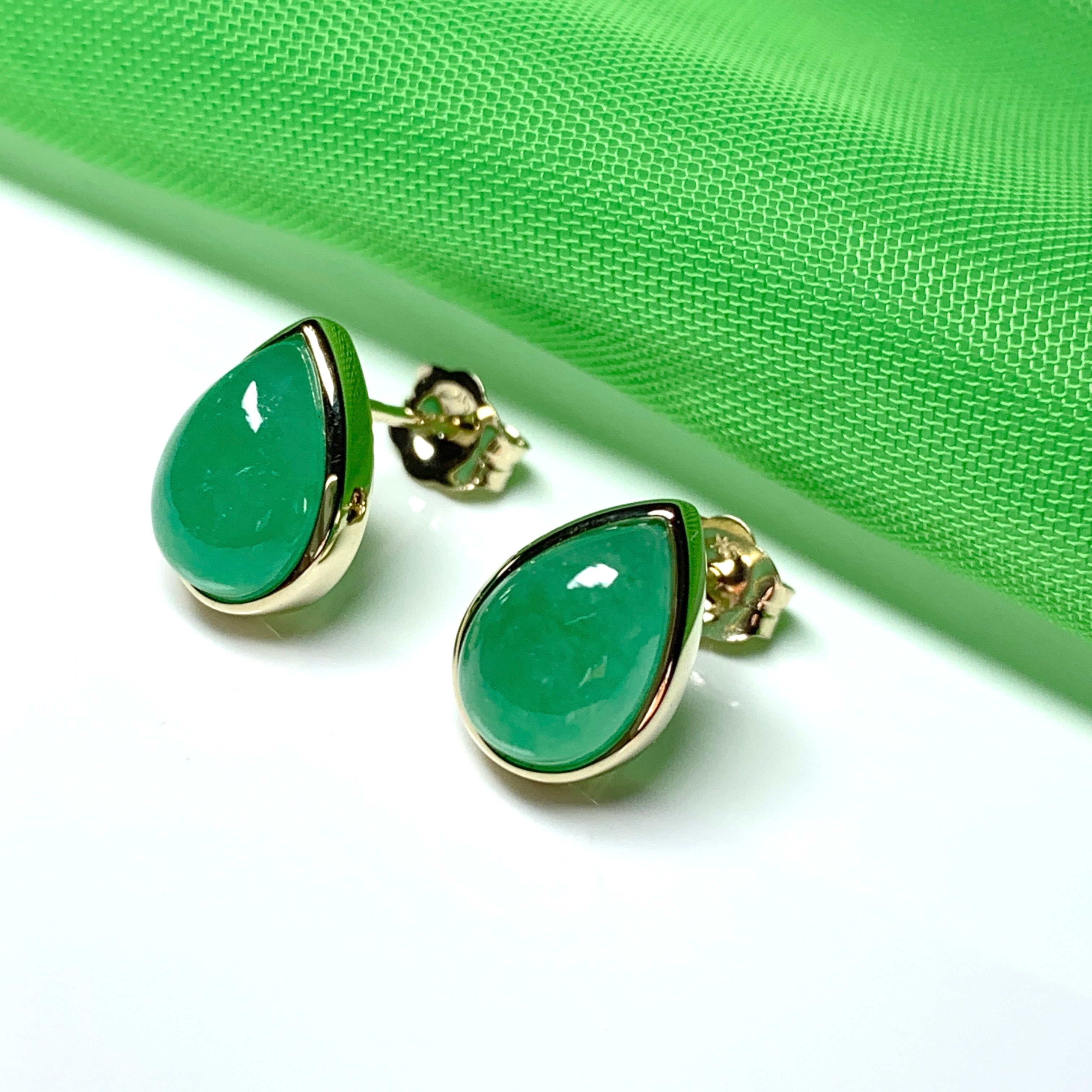 Real sale jade earrings