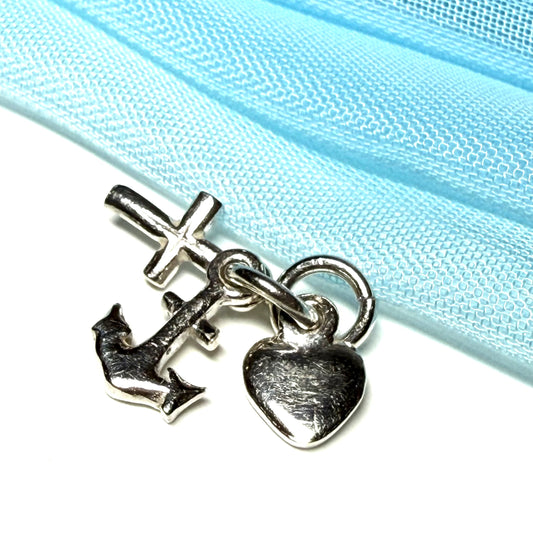 Faith Hope And Charity Sterling Silver Charm