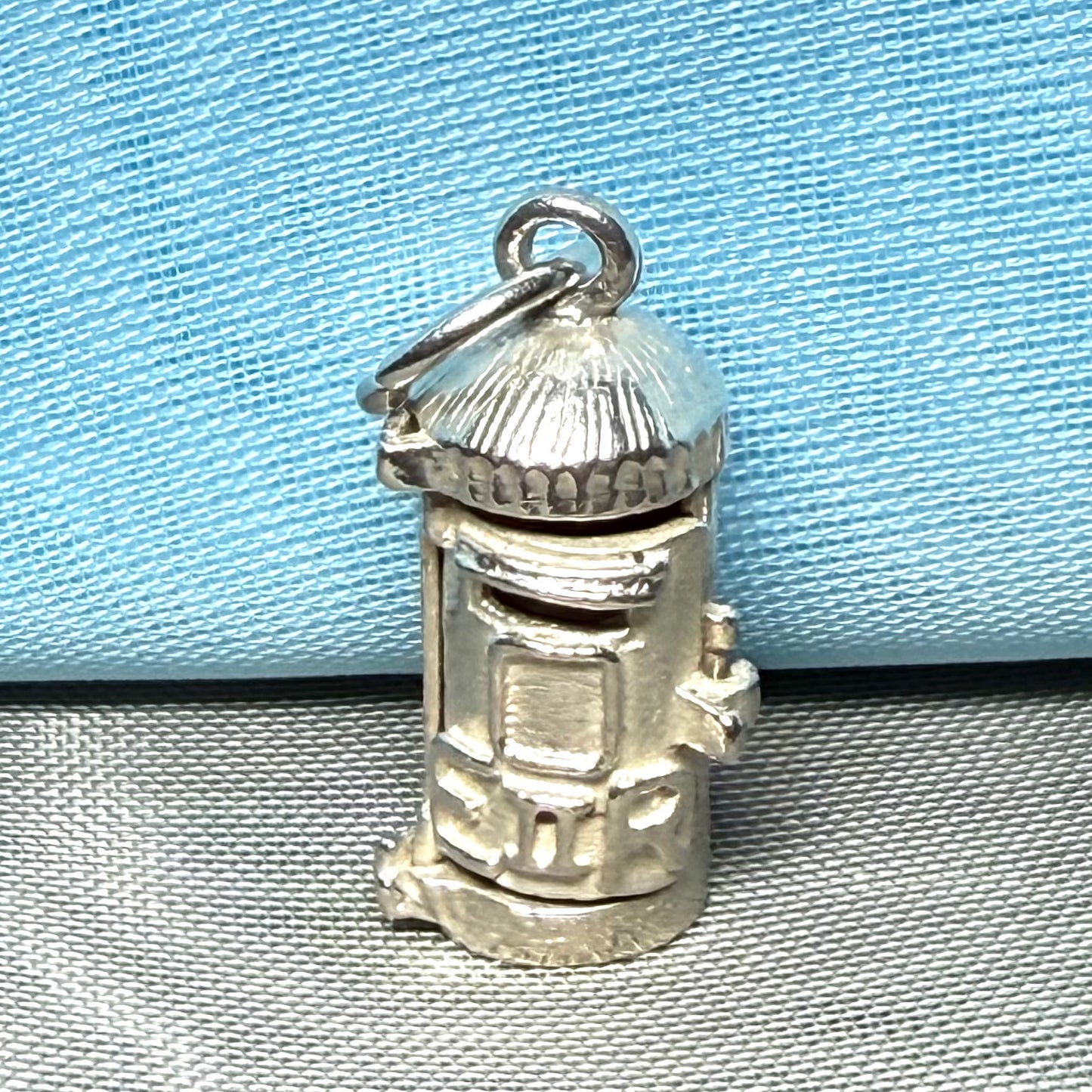 Post Box Solid Sterling Silver Charm