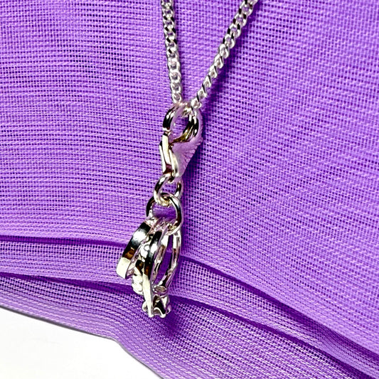 Three Rings Necklace Sterling Silver Charm Pendant