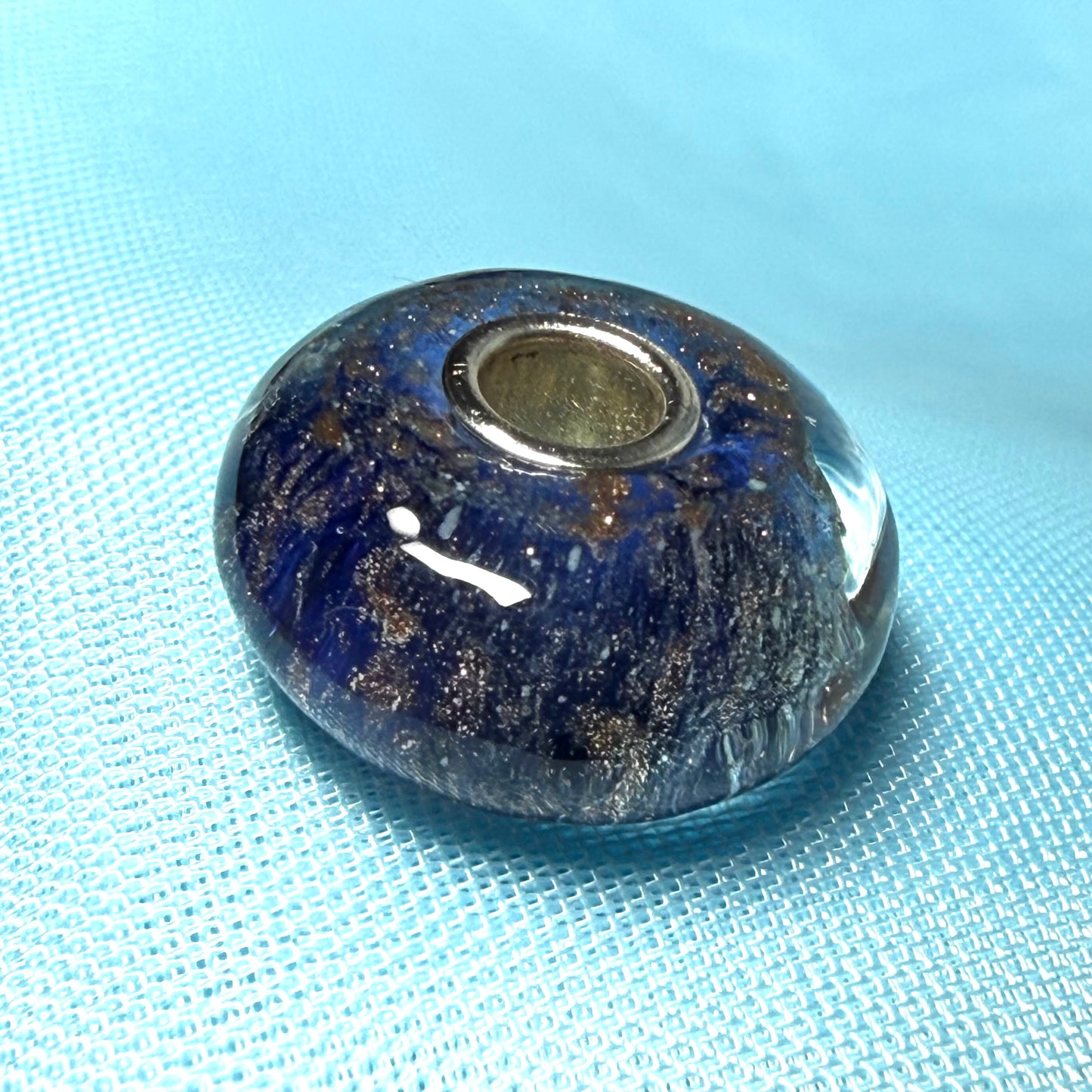 Blue sparkling Unique Trollbeads