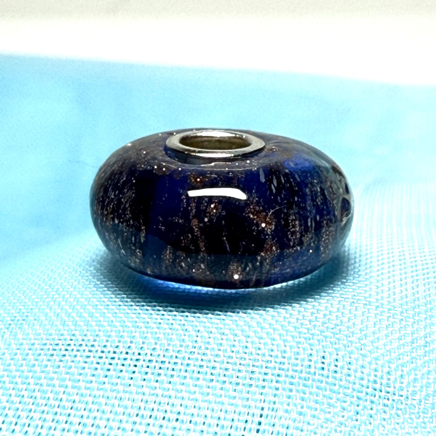 Blue sparkling Unique Trollbeads