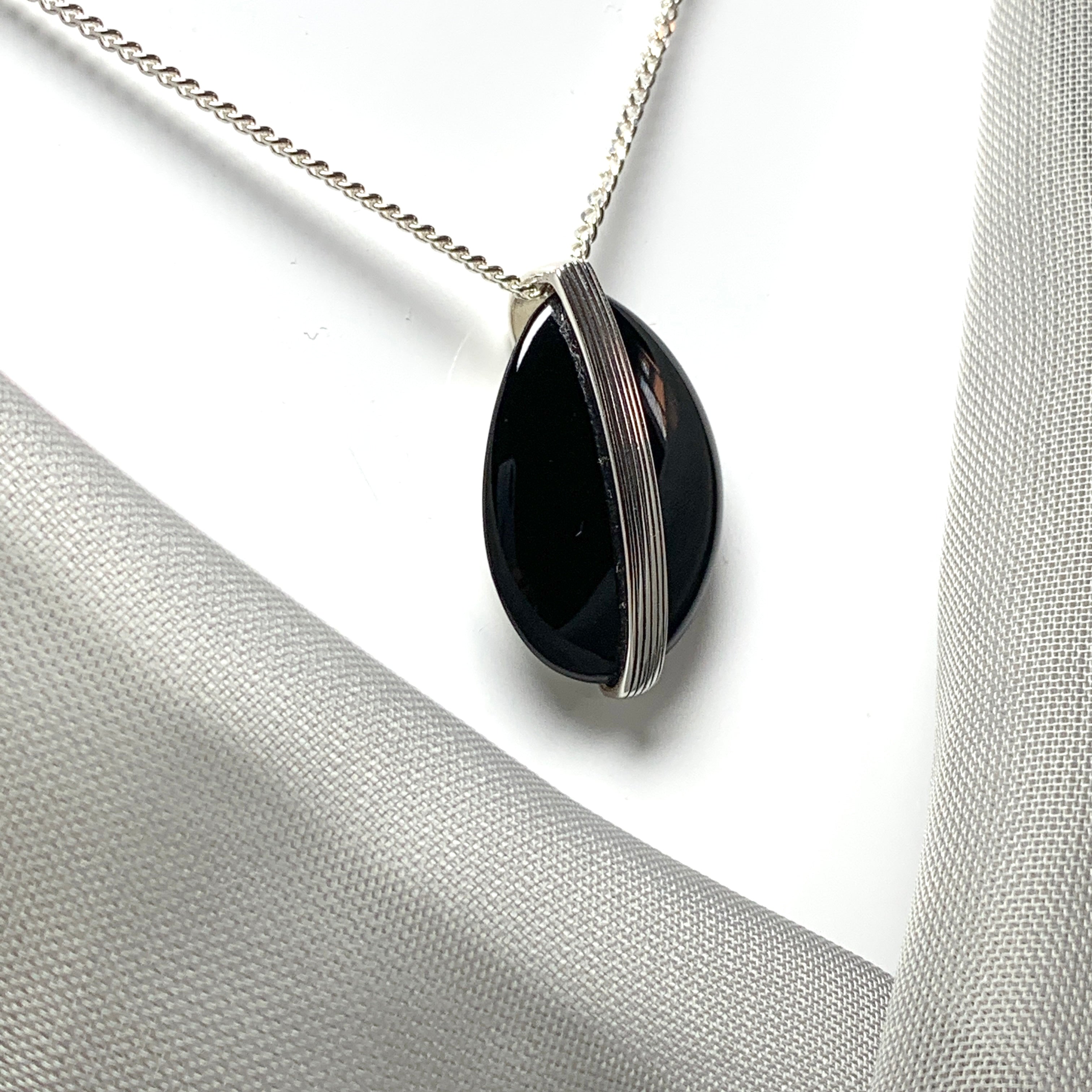 Onyx necklace sale