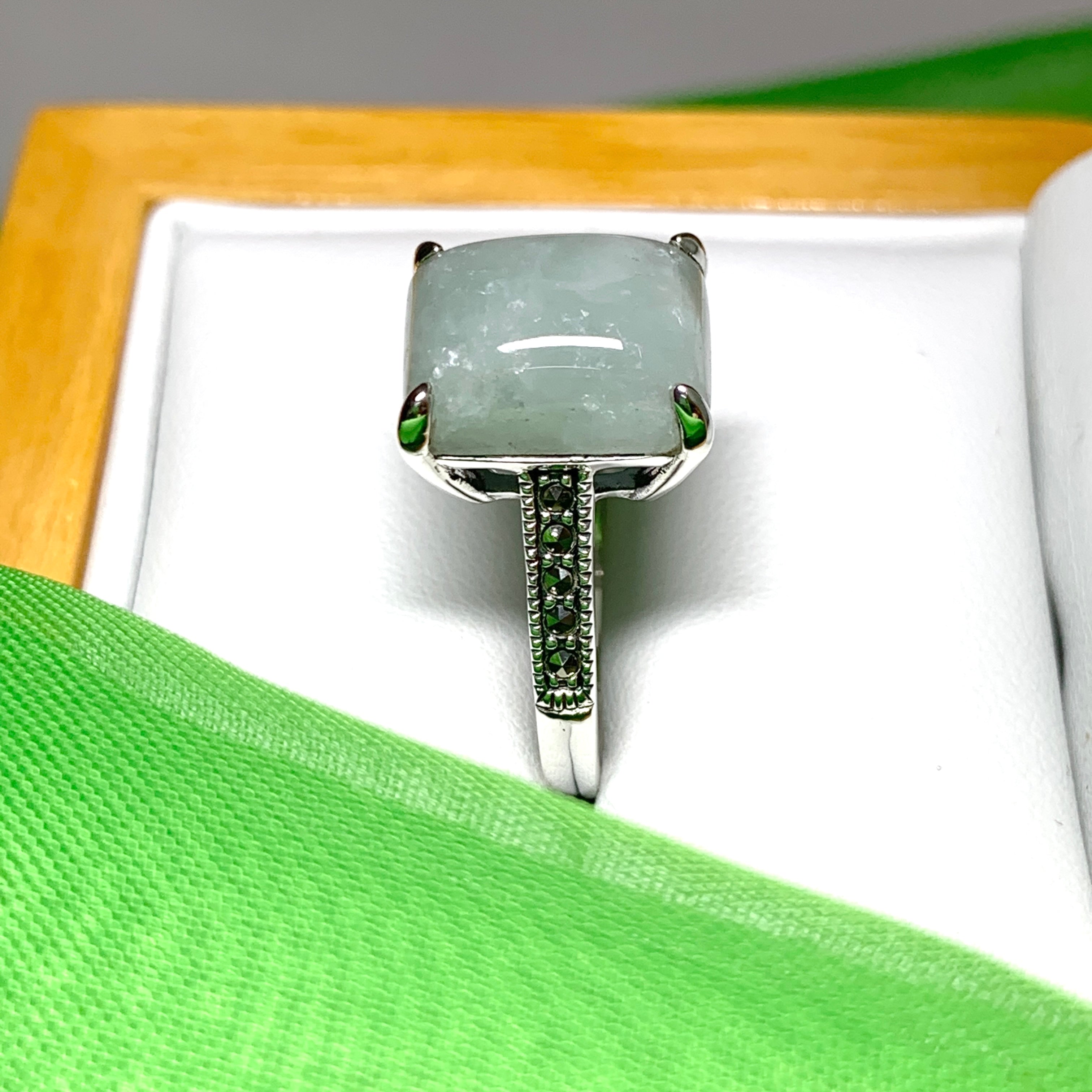 Square jade sale ring