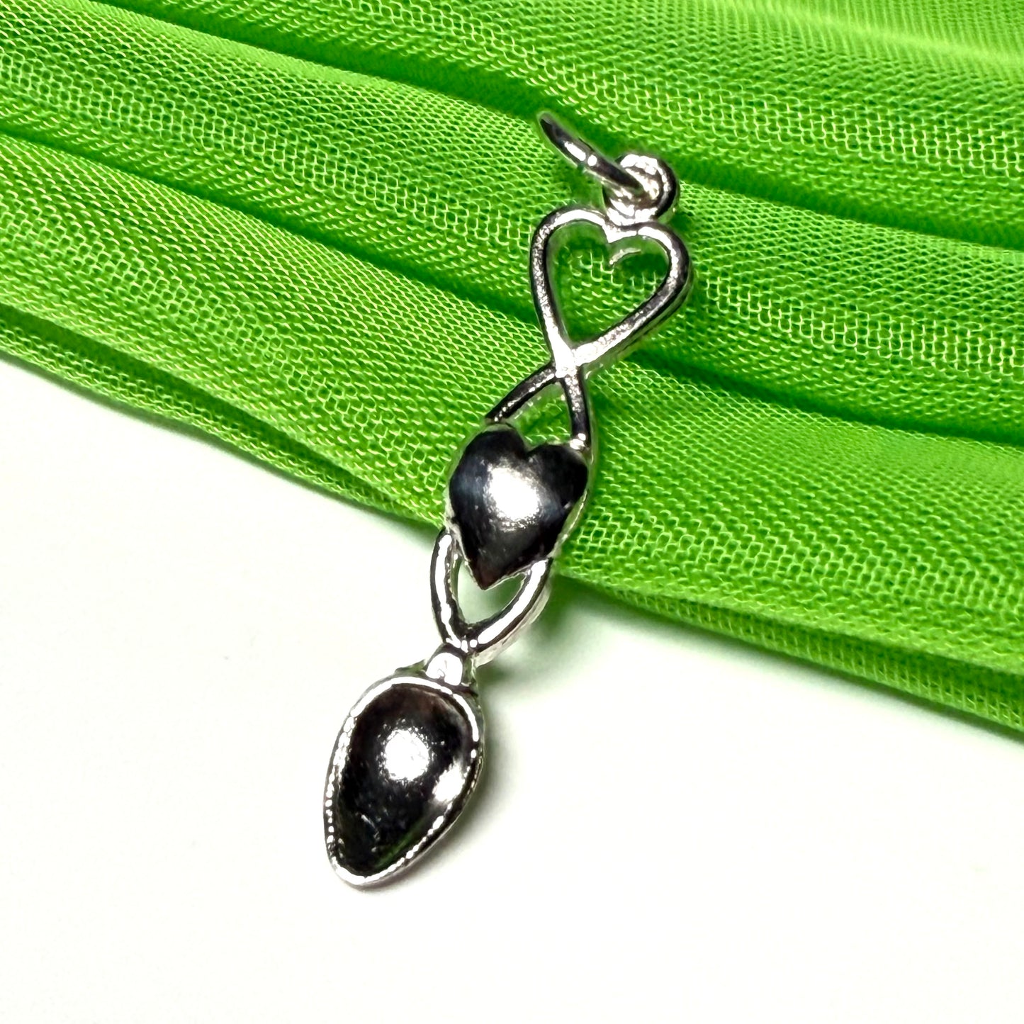 Love Spoon Necklace Sterling Silver Charm
