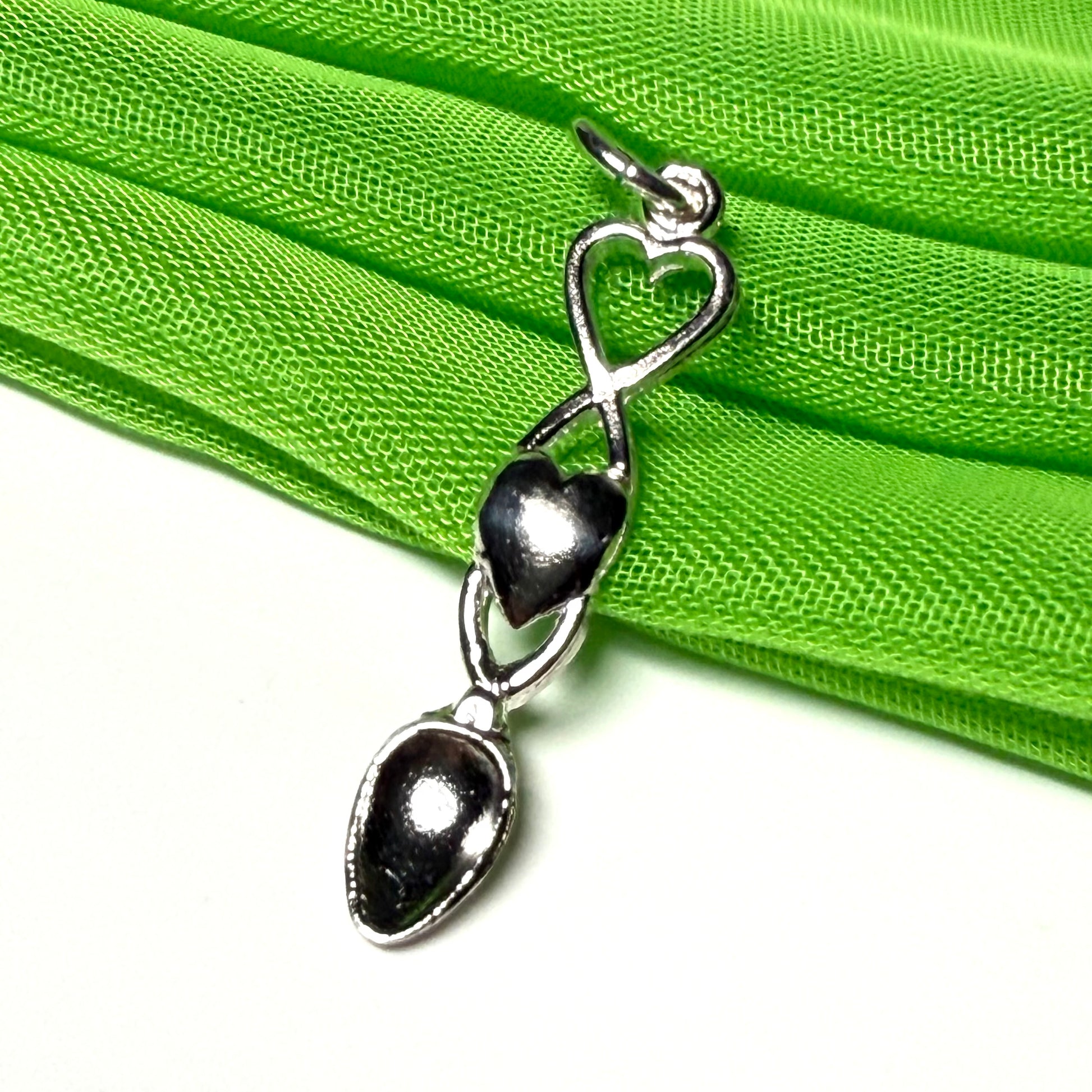 Love Spoon Necklace Sterling Silver Charm