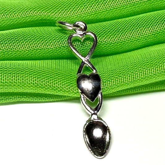 Love Spoon Necklace Sterling Silver Charm