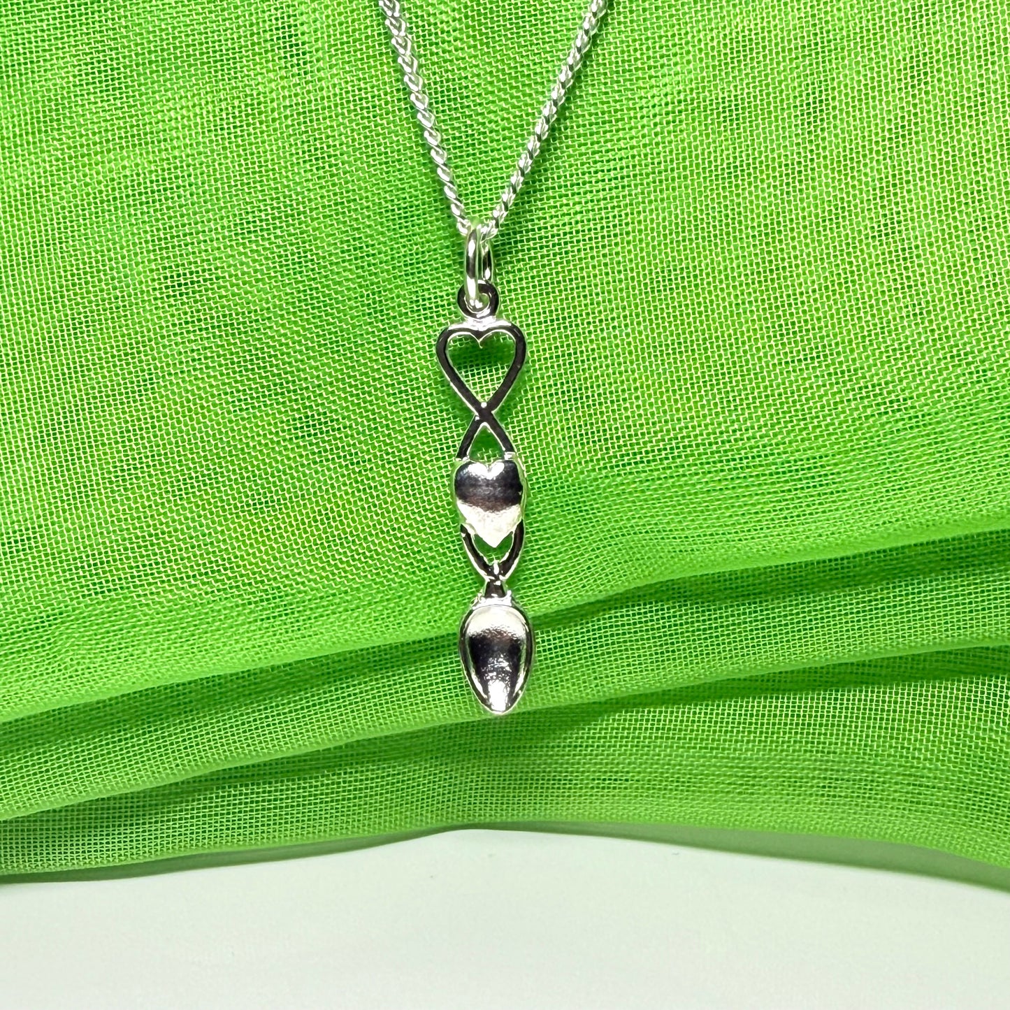 Love Spoon Necklace Sterling Silver Pendant