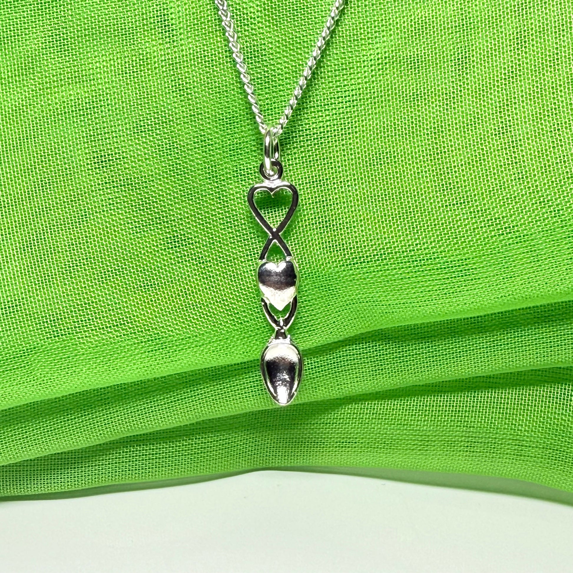 Love Spoon Necklace Sterling Silver Pendant