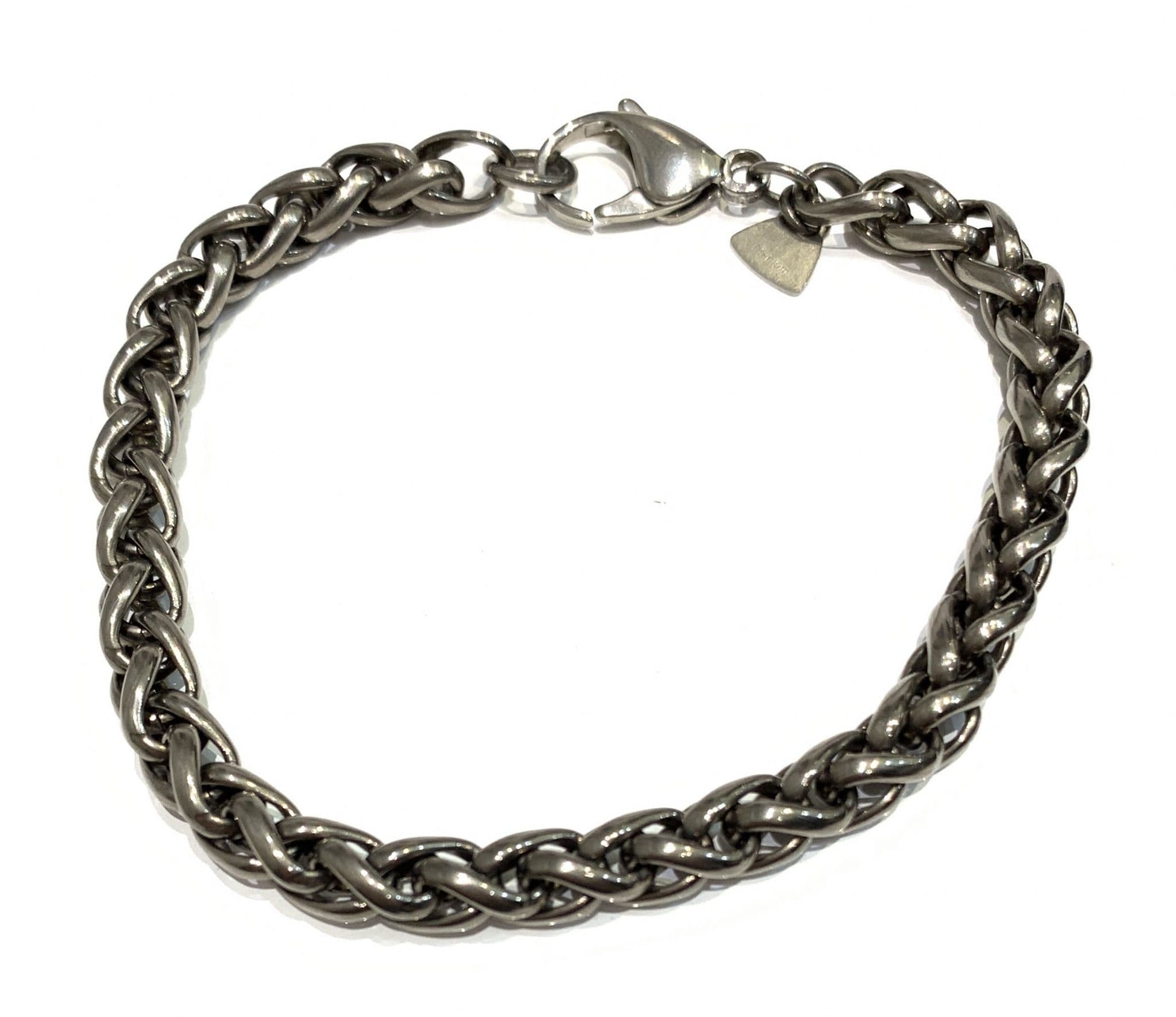 Men's Titanium Spiga Design Bracelet