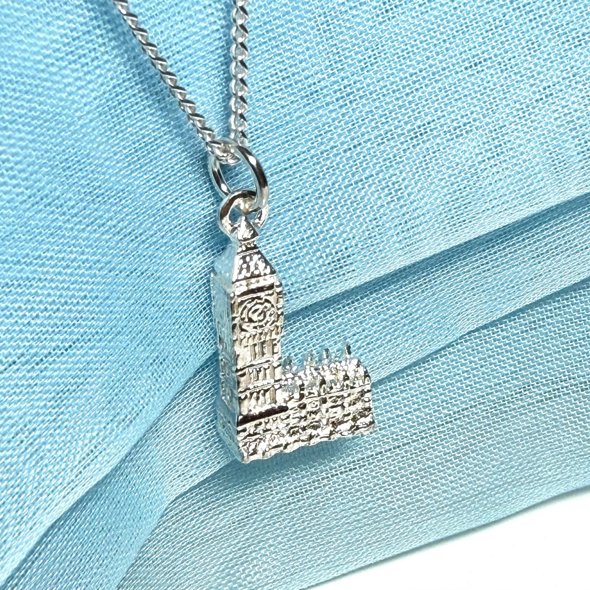 Men’s necklace Big Ben London solid sterling silver with a chain