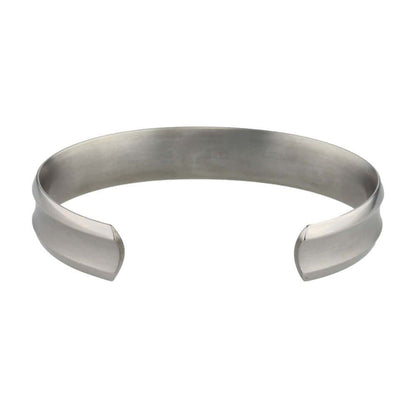 Men's titanium satin brush finish torque bangle 12 mm