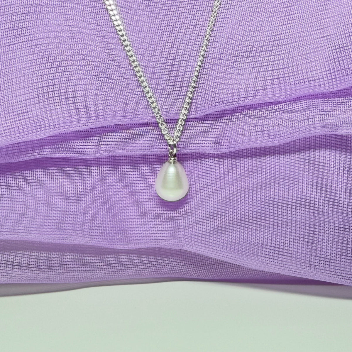 Necklace real freshwater cultured pearl dropped pendant with chain included
