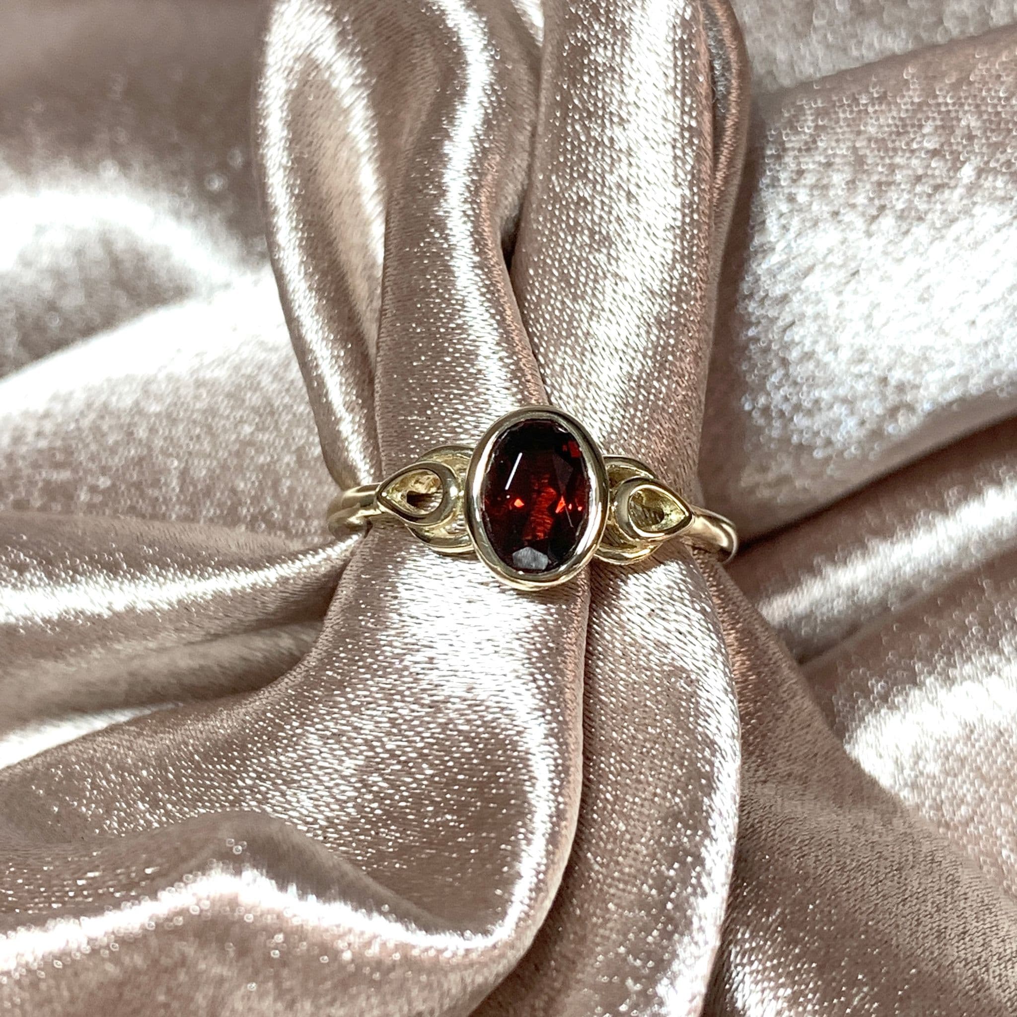 Celtic on sale garnet ring