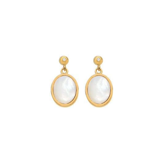 Oval shaped Real Mother of pearl