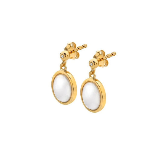 Oval shaped Real Mother of pearl