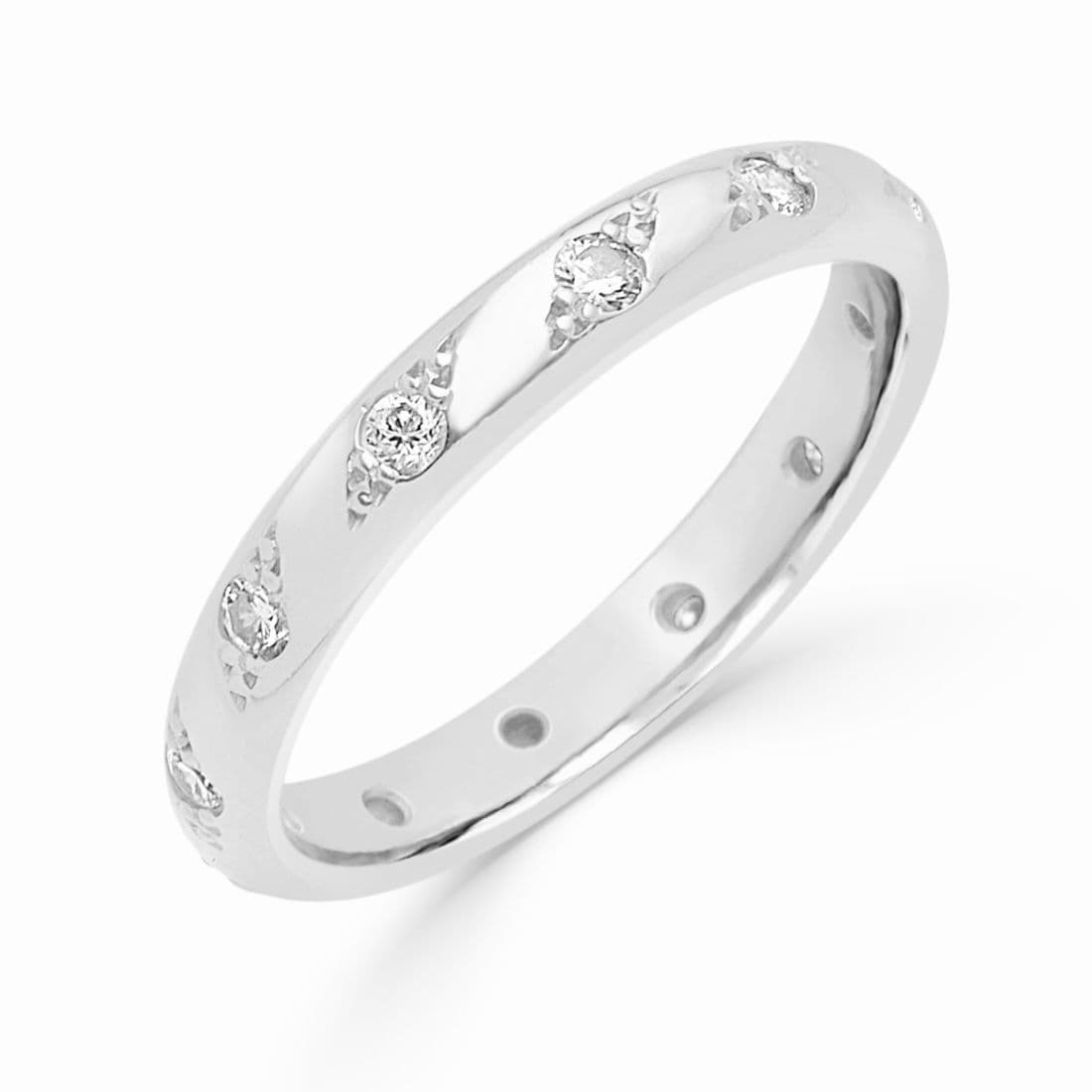 Platinum Diamond Set Wedding Ring