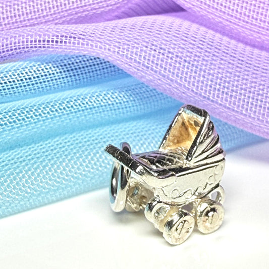 Pram Charm Sterling Silver