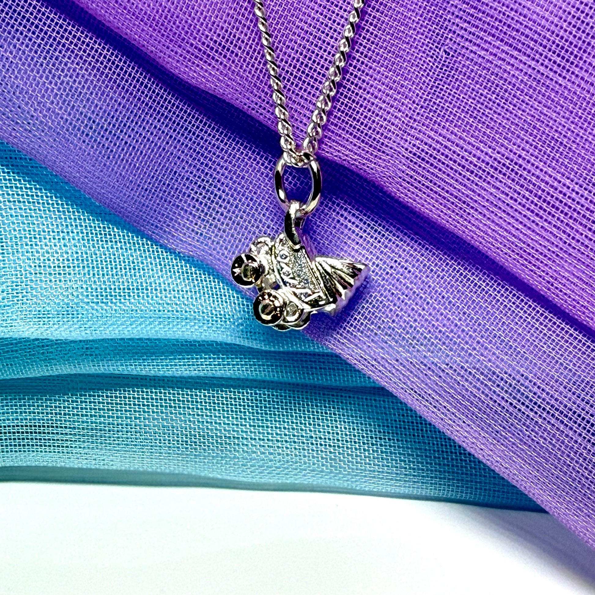 Pram Shaped Necklace Sterling Silver Pendant