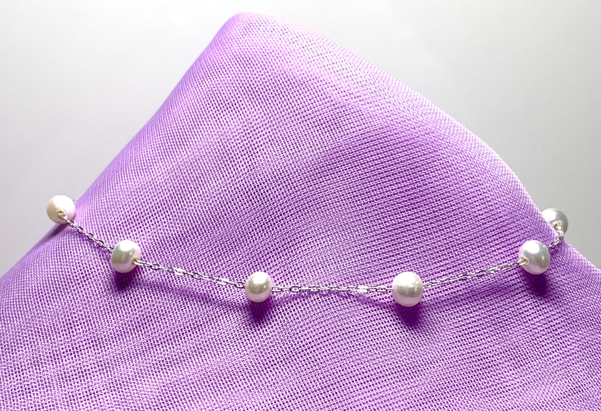 Real freshwater fine round pearl sterling silver bracelet
