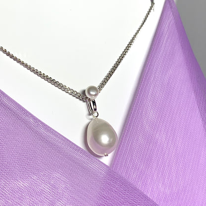 Real freshwater pearl double necklace