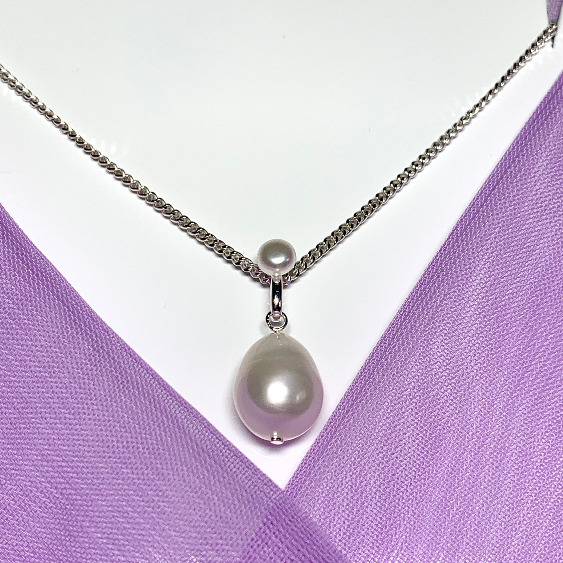 Real freshwater pearl double necklace