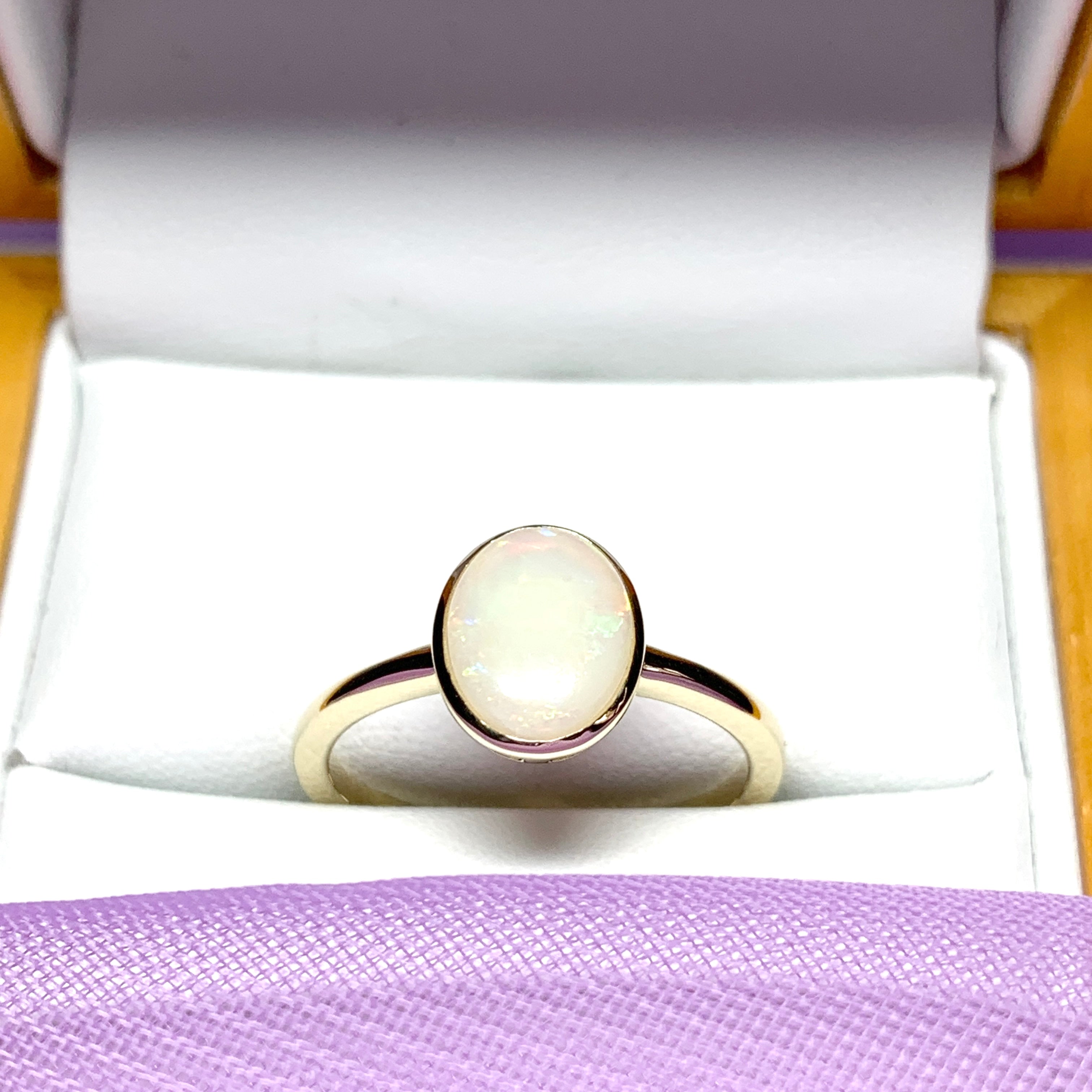 Opal clearance ring oval