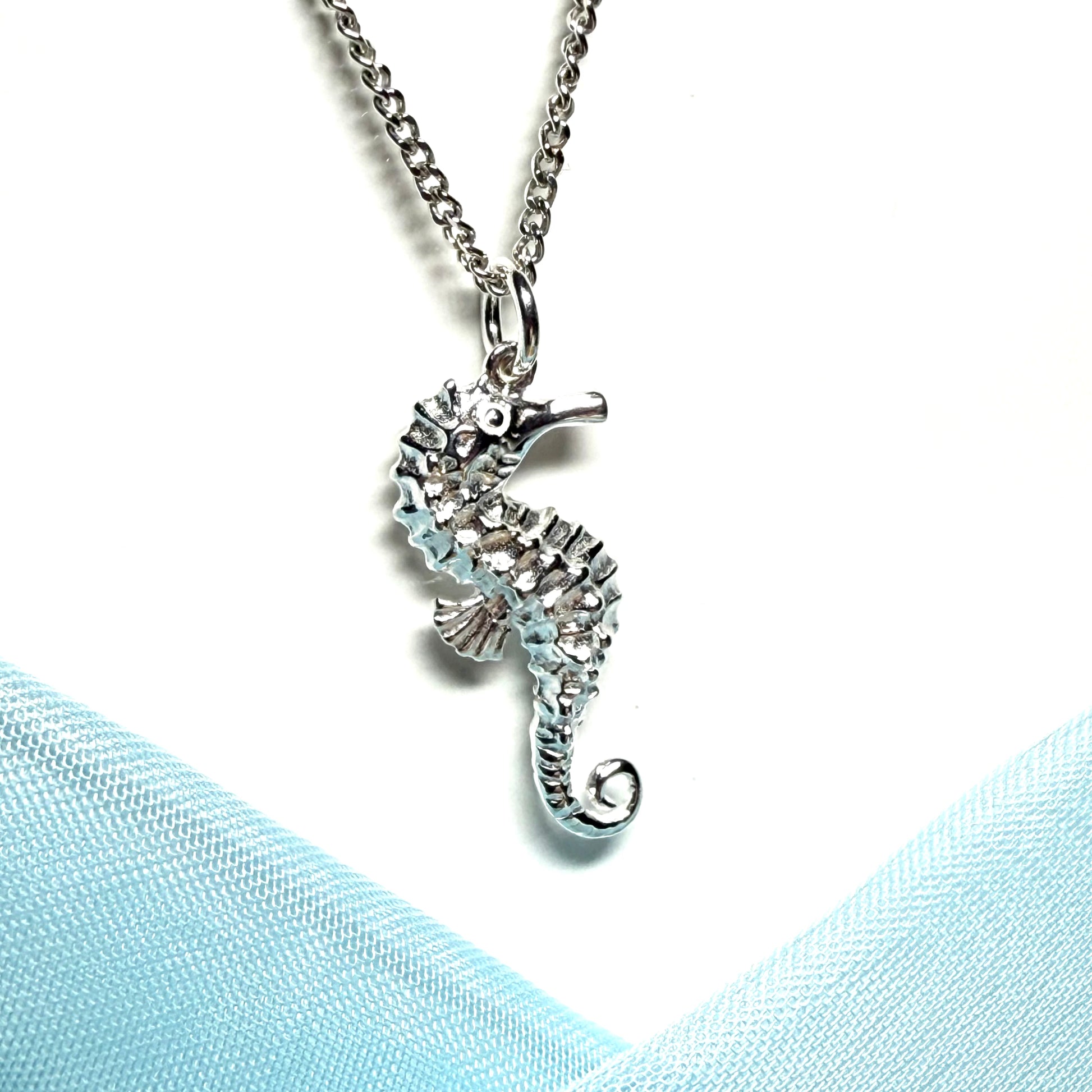 Seahorse Necklace Pendant Sterling Silver Including Chain