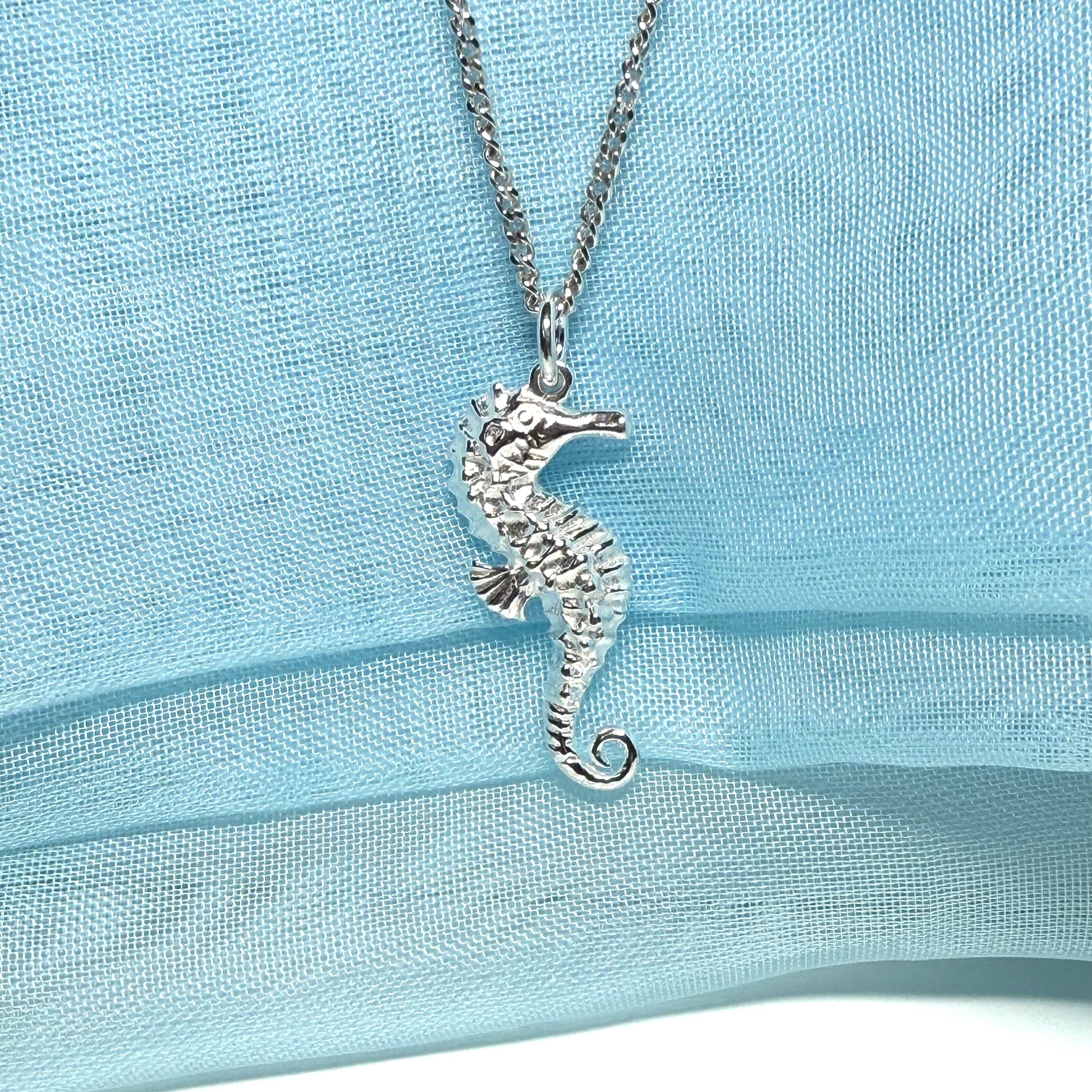Seahorse Necklace Pendant Sterling Silver Including Chain
