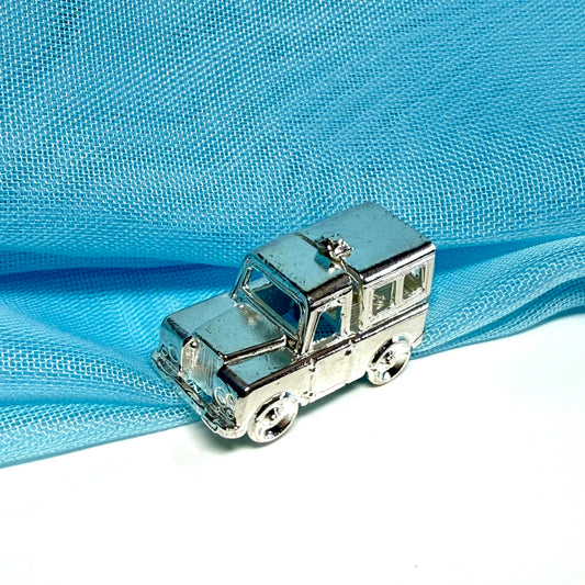 Sterling Silver Land Rover Solid Charm
