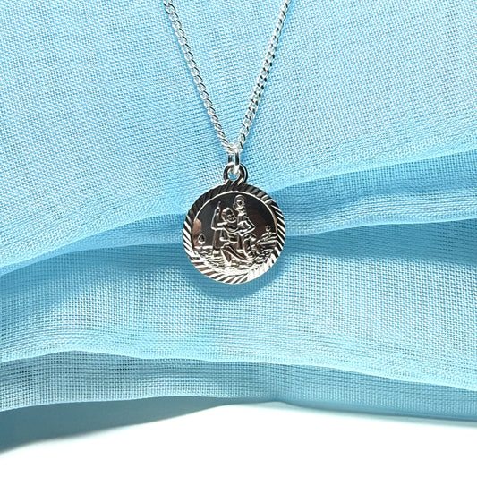 Silver St. Christopher Including Chain 16 mm