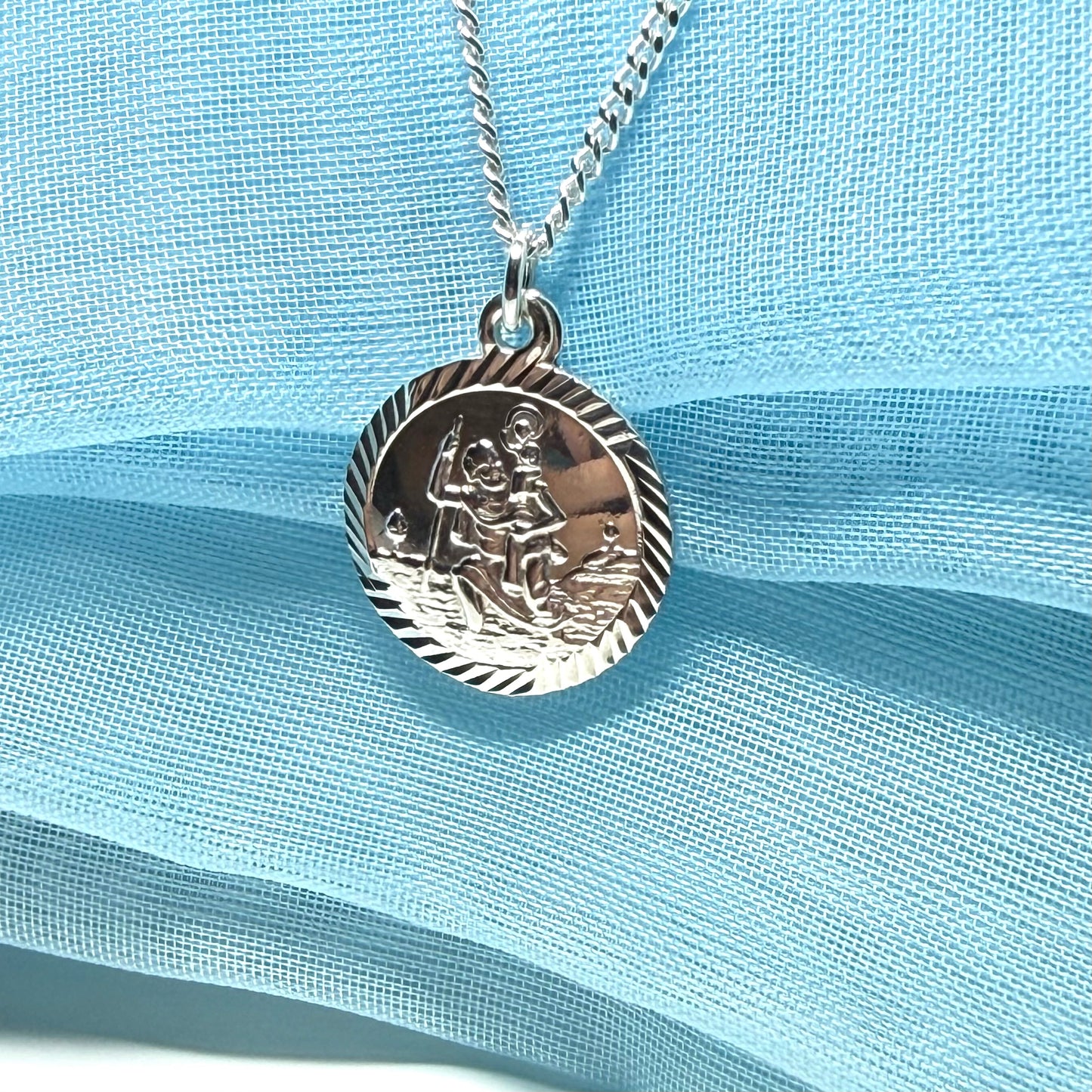 Silver St. Christopher Including Chain 16 mm